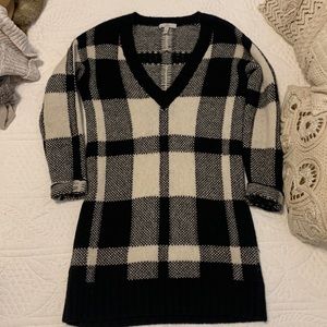 Joie Sweater dress Buffalo plaid